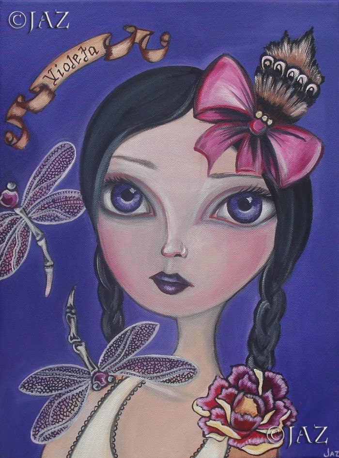 ART PRINT - Violeta - by Jaz - 8x10