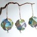 Upcycled Atlas Ornaments - Recycled Vintage Maps - Custom Orders Welcome