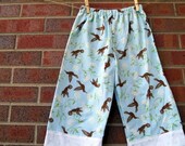 Sky Blue Flannel Lounge Pants with Hummingbirds - Size 3T - Last Available