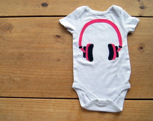 Hip Headphones Onesie - Choose Your Color or Style