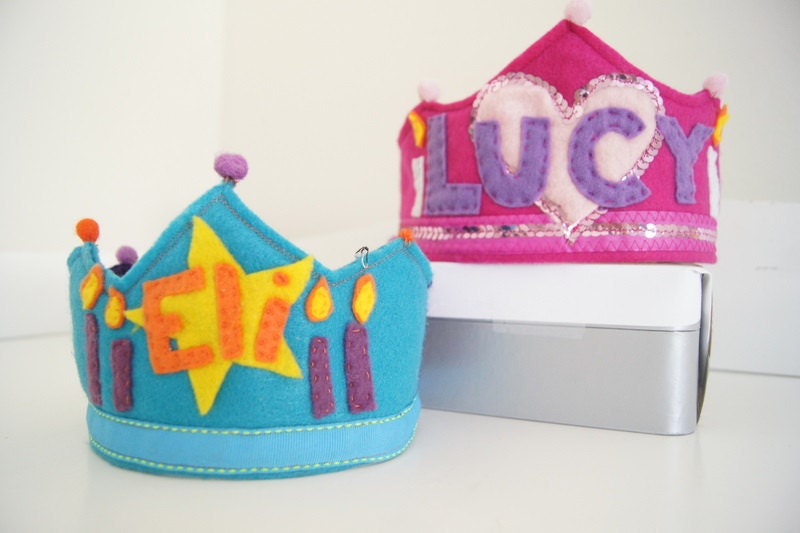 Personalized Felt Birthday Crown