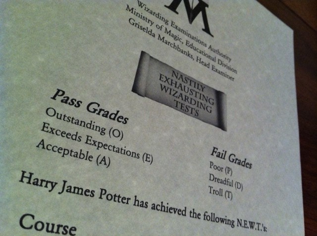N. E. W. T.  Results Letter - Personalized Envelope - Personalized Class Schedule and Scores (MEGA SUMMER SALE was 15.00)