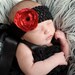 Black Lace romper with satin halter straps - Cotton XS (Newborn - 12 Months)