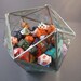 d20 5 inch dice bowl in beveled glass