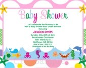 Under the Sea Baby Shower Invitation Under the Sea Birthday Invitation Printable Girl or Boy Il_170x135