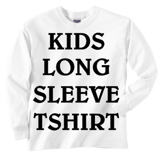 KIDS Long Sleeve T Shirt or Onesie with ANY design in our Store Il_570xn