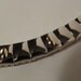 Bib Necklace Vintage Milor Italy Stainless Steel & 18k Gold Collar  - Silver - Modernist - Minimalist