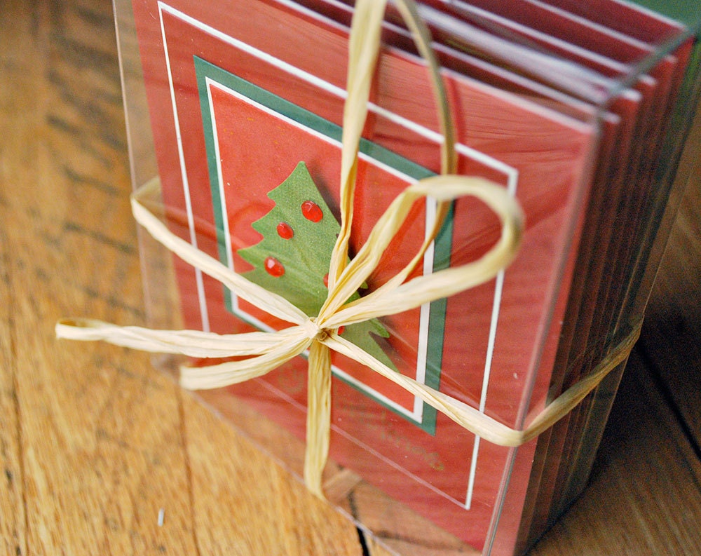 christmas cards handmade boxed set jeweled trees merry christmas cards by oscar & ollie