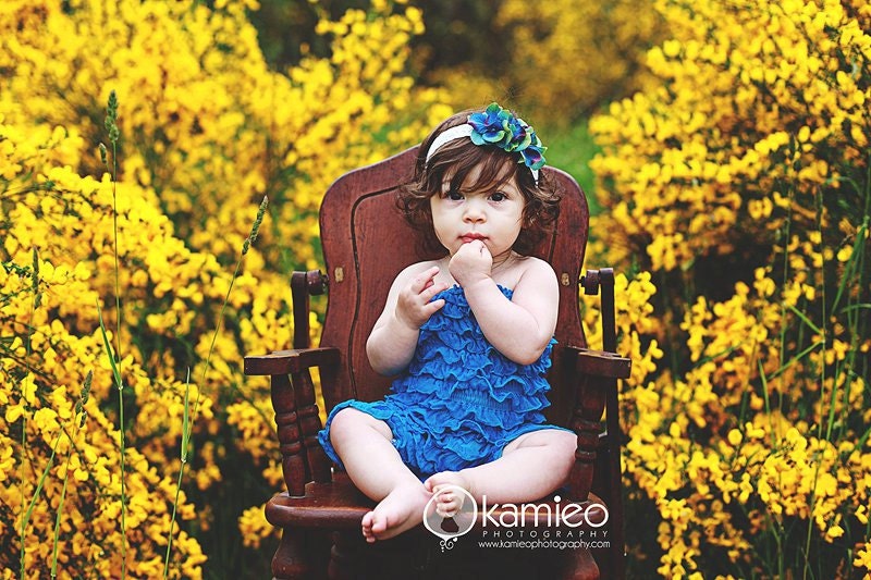 Girls Petti Ruffle Romper (sizes 6M to 5T) -- Many Colors