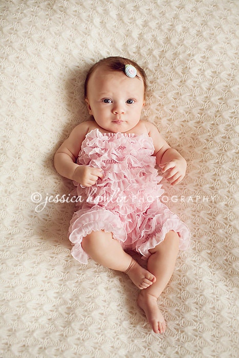 Girls Petti Ruffle Romper (sizes 6M to 5T) -- Many Colors