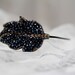 Romantic Dark Blue Leaf Beaded Headband