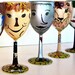 Wizard of Oz Wine Glasses of Dorothy, The Scarecrow, The Cowardly Lion, The Tin Man, Glenda, and the Wicked Witch of the West
