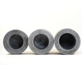 Round Concrete Pot - set of 3