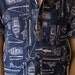 Vintage Boats All Over Print Shirt in Navy Blue