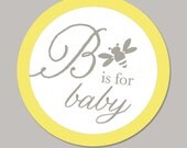 Bumble Bee Baby Shower Cupcake Toppers JPEG