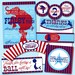 Circus Carnival Cupcake Wrapper JPEG (Popcorn)
