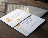 Modern  Wedding Invitation Custom Billy Ball or Craspedia