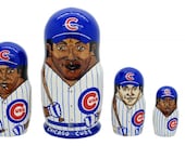Chicago cubs matryoshka nesting doll 5 pc - free shipping