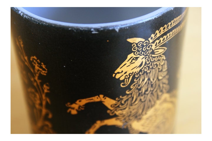 Vintage Milkglass Capricorn Mug