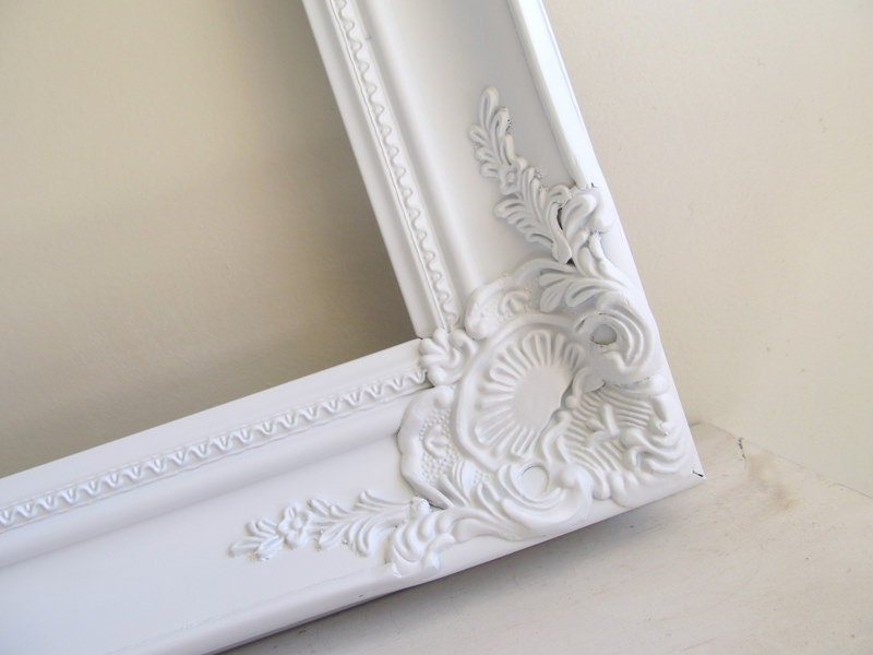 Picture Frame Photo Prop Ornate Wedding Photograph Collage Vintage Antique Inspired Baroque Shabby Chic Decor 16inx20in - YOUR COLOR CHOICE