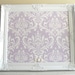FRAMED MAGNET BOARD Nursery Wedding Decor Lilac Fabric Lavender Pastel Purple Bulletin Board Damask Baroque Shabby Chic Vintage Style