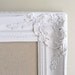 FABRIC MAGNET BOARD Shabby Chic Nursery Memo Board French Country Vintage Wedding Kitchen Nursery Ornate Magnetic Baroque Frame 22inx26in