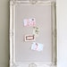 ESCORT CARD HOLDER Vintage Wedding Framed Magnet Board Seating Chart Table Cards Decoration Shabby Chic Distressed Old World Cream Ivory