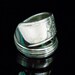Antique Silver Spoon Ring - Silver Rose - Fork and Spoon Jewelry