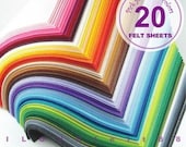 20 Felt Sheets - Pick your own colors
