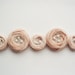 Pale Pink Roses Handmade Appliques Embellishments(5 pcs)