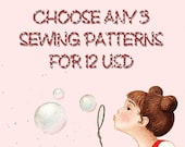 3 Sewing Patterns by Your Choice