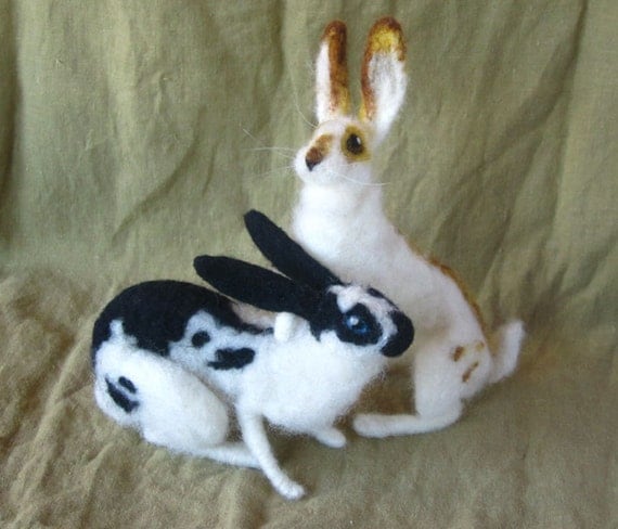 Needle Felted Rabbit, made just for you