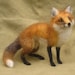Needle felted fox, poseable woodland animal