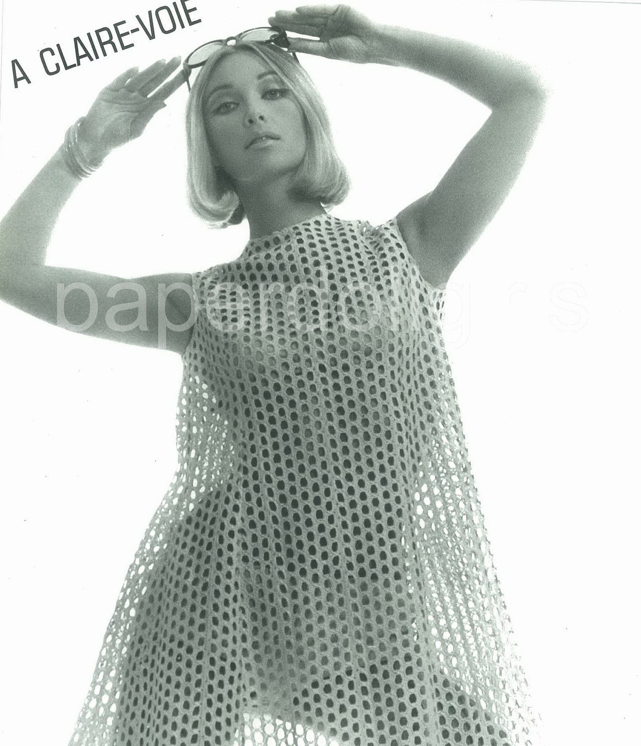 Fashion Magazine Ad, L'Officiel de La Couture et de la Mode de Paris, 1965, Jacques Heim, Swimsuit, Paper Ephemera