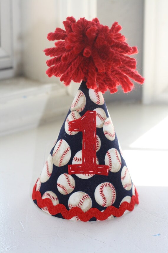 1st, 2nd, 3rd Boy Baseball Birthday Party Hat