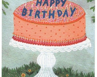 birthday cake card