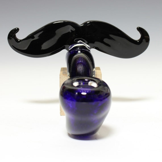 Mustache Sherlock -Hedcraft Glassworks-