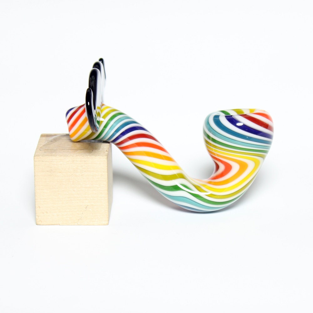 Glass Pipe - Mustache Sherlock - MADE TO ORDER -Hedcraft Glassworks