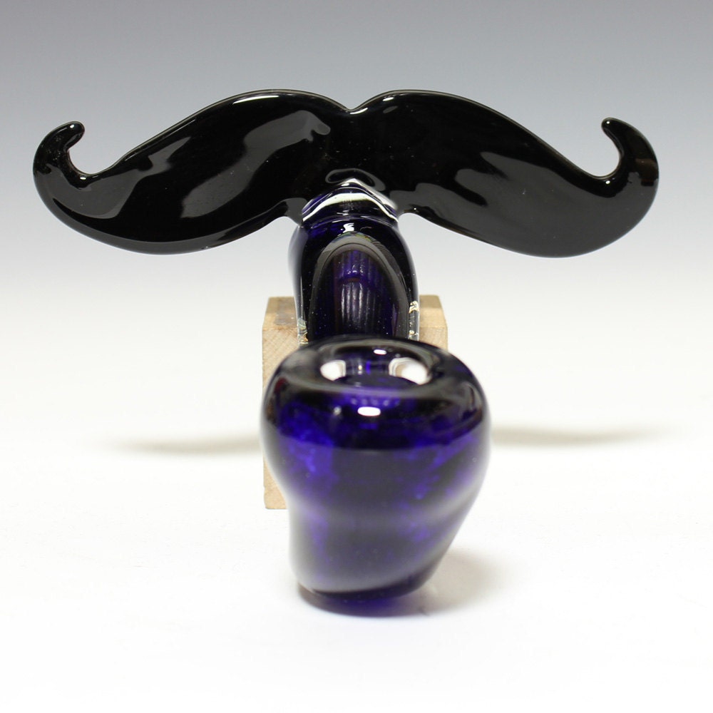 Mustache Sherlock -Hedcraft Glassworks-