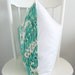 Decorative pillow cover - Throw pillow - Ikat Pillow - 20x20 - Emerald - Ivory - Aqua - Charcoal - Designer fabric