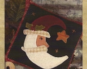 Primitive Folk Art Wool Applique Pattern:  DECEMBER - Woolen PIN CUSHION
