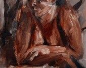 Oil Painting, Shanna on Couch