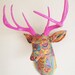 Paisley Deer Head wall mount