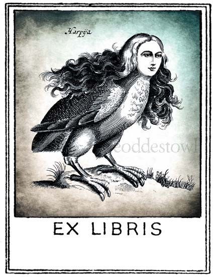 The Harpy Bookplates (Personalized or Blank)