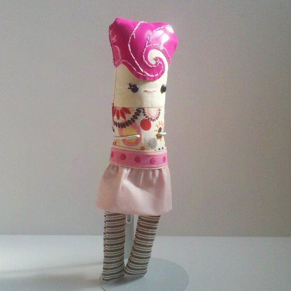 PINK Kawaii Rag Doll: "Piper"