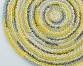 Custom Round Art Rug 3 ft - your choice of colors