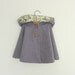 Childs Cape - Vintage Style - Grey and Yellow