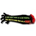Zombie Bloody Arm Vinyl Bumper Sticker