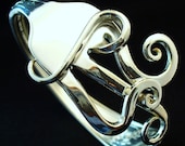 Fork Cuff  Bracelet Made from an Antique Silver Fork