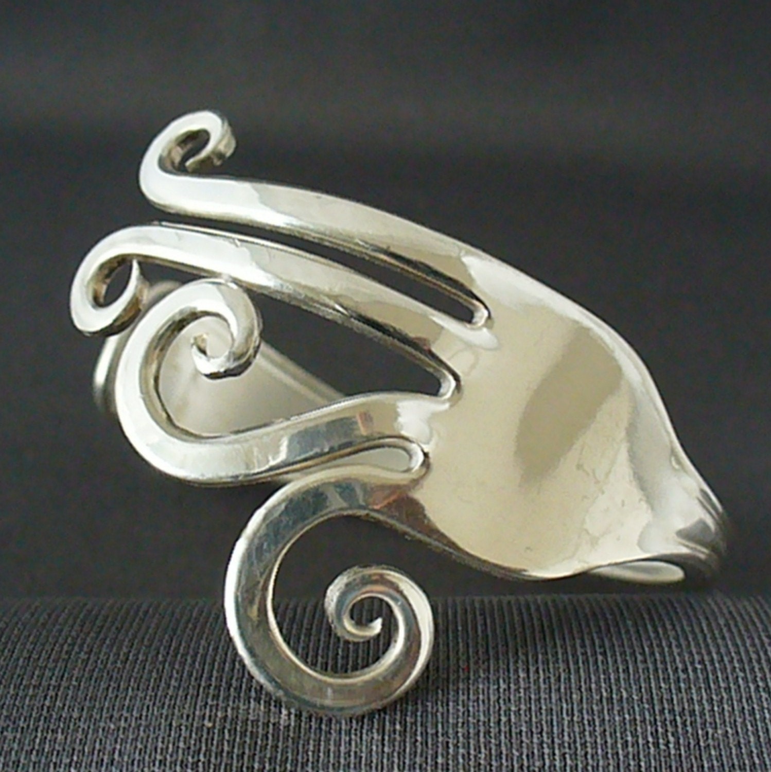 Fork Cuff  Bracelet Made from an Antique Silver Fork